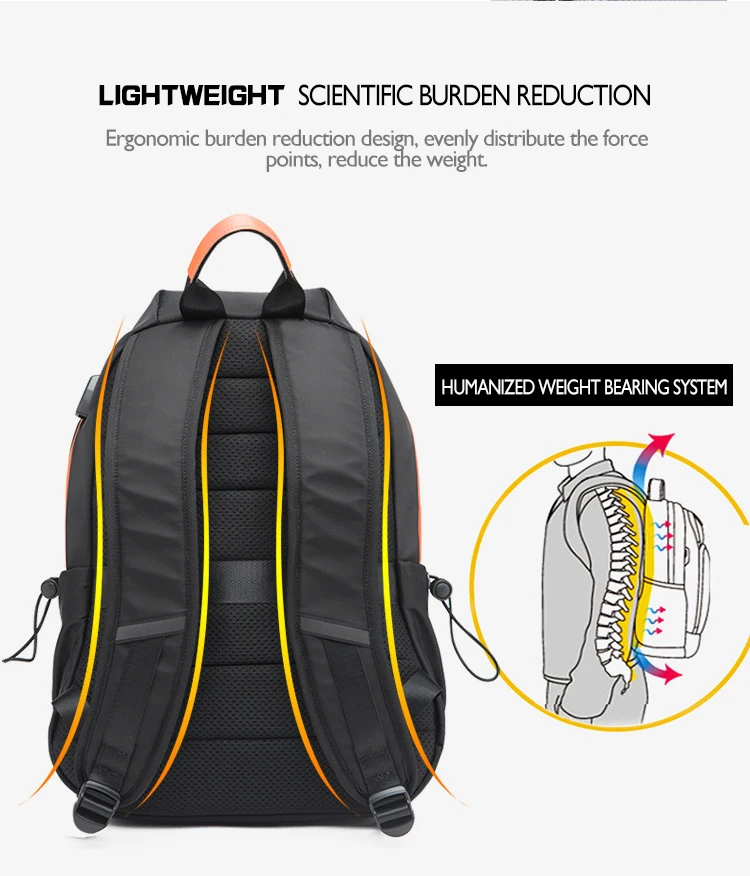 2024 New Fashion School Bags Men's Multifunction USB Waterproof Laptop Backpacks For Teenager Women Luxury Travel Male Mochila