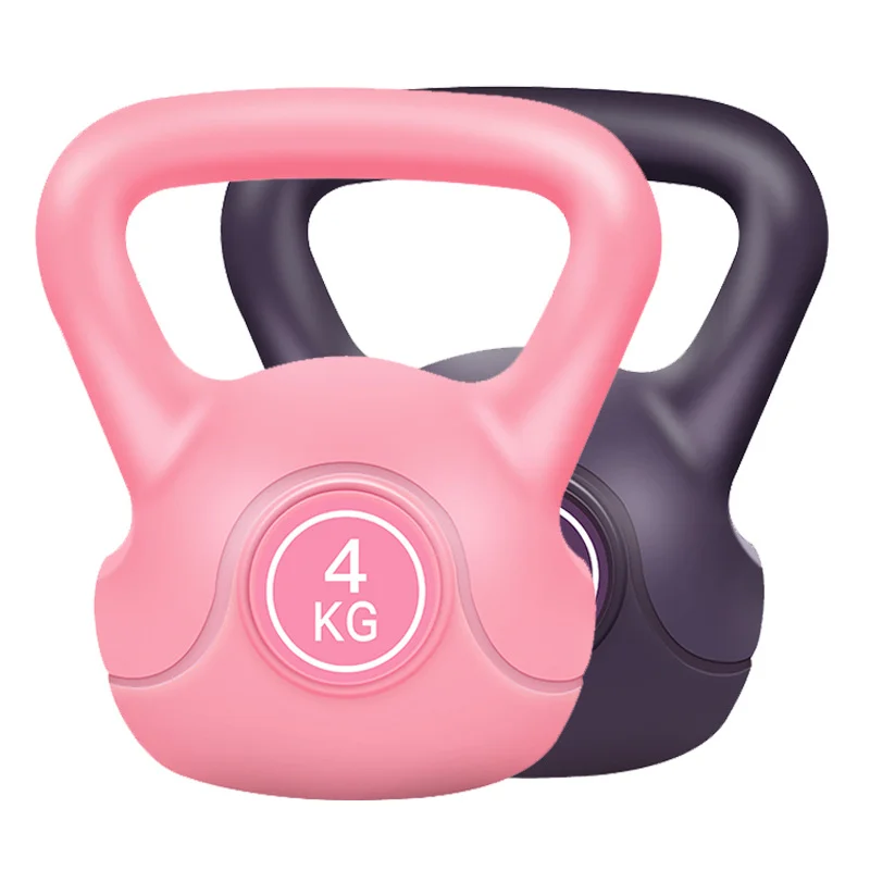 Multi-Colore Carino Kettlebell Ghisa Cemento Bollitore Campana Gomma Vinilica 2 4 6 8Kg Kettlebell Manubrio Bilanciere
