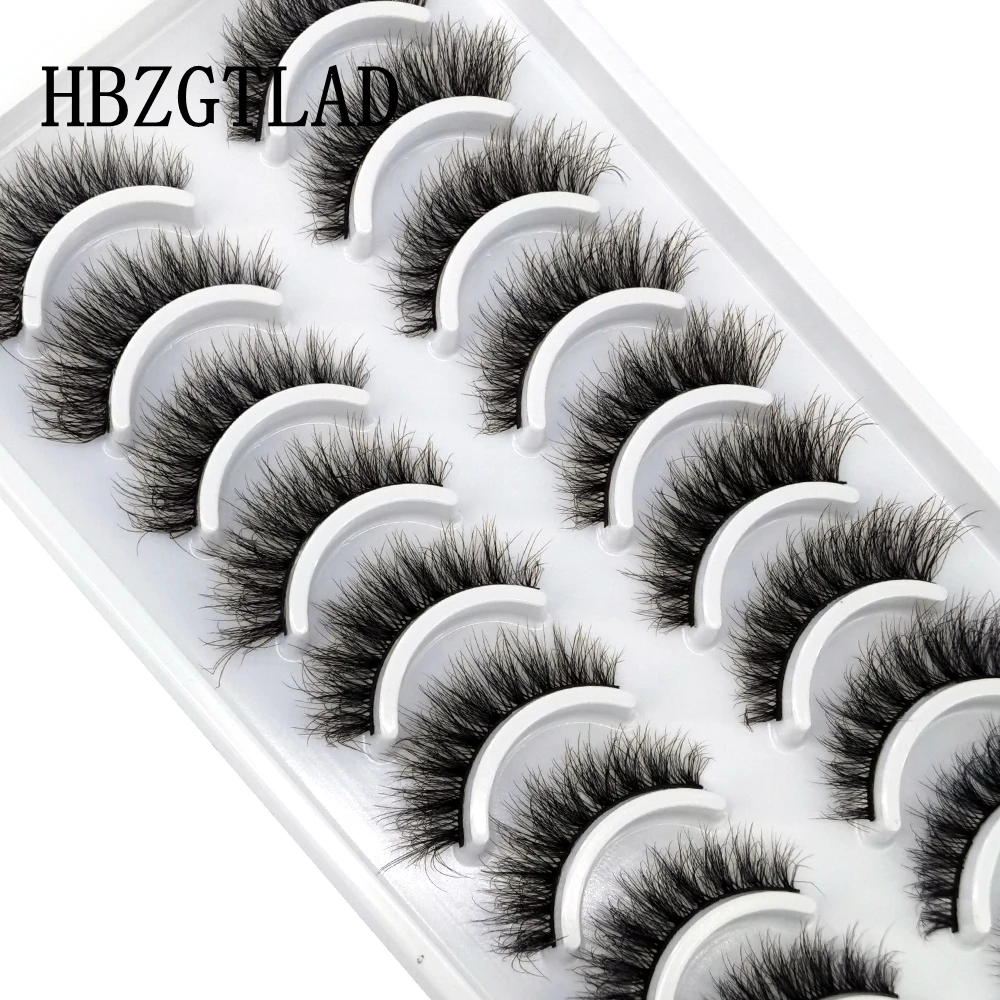 HBZGTLAD-10-pairs-Eyelashes-3D-Natural-Long-False-Lashes-Fluffy-Soft ...