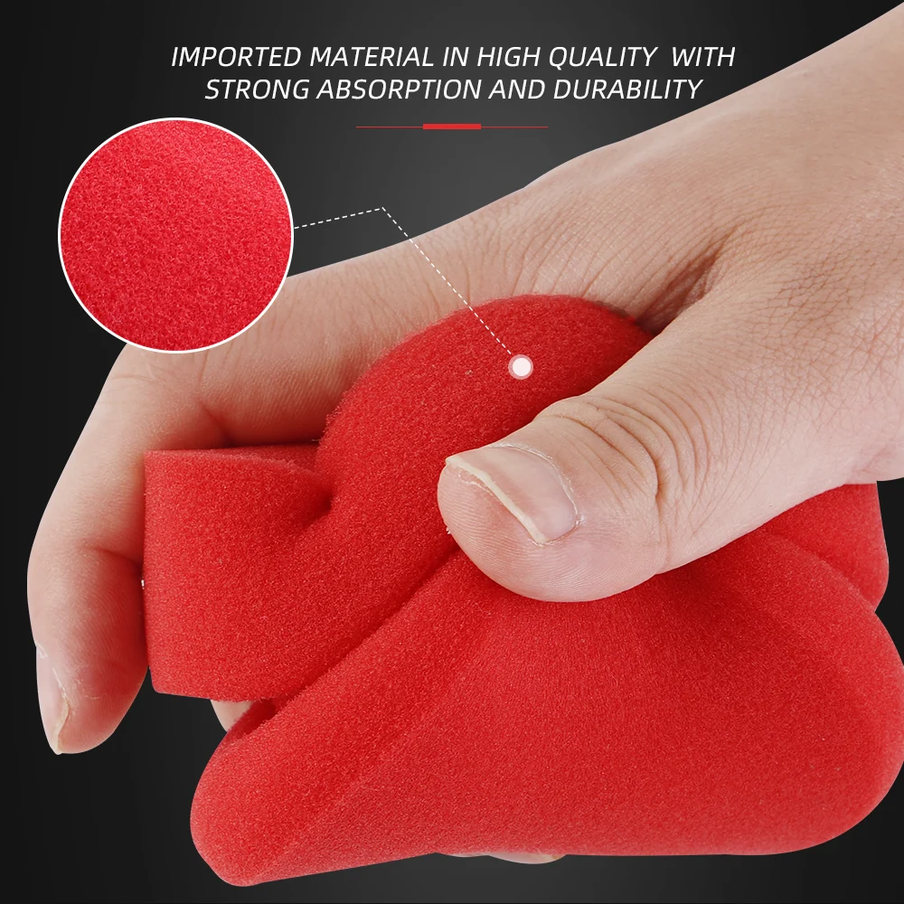 SPTA 1pc Hand Wax Applicator Sponge Compound Car Beauty Auto Paint Care Polishing Foam Pad