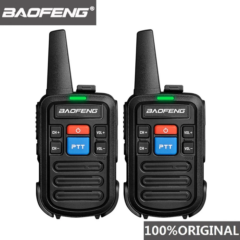 

Baofeng-Mini Walkie Talkie for Kids, Portable Ham Radio, UHF PTT, Handy Two Way Radio, HF Transceiver, Bf-c50, 2 Pcs