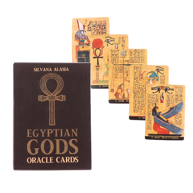 EGYPTIAN GODS ORACLE CARDS Board Game Oracle Cards Family Party English Playing Cards 5