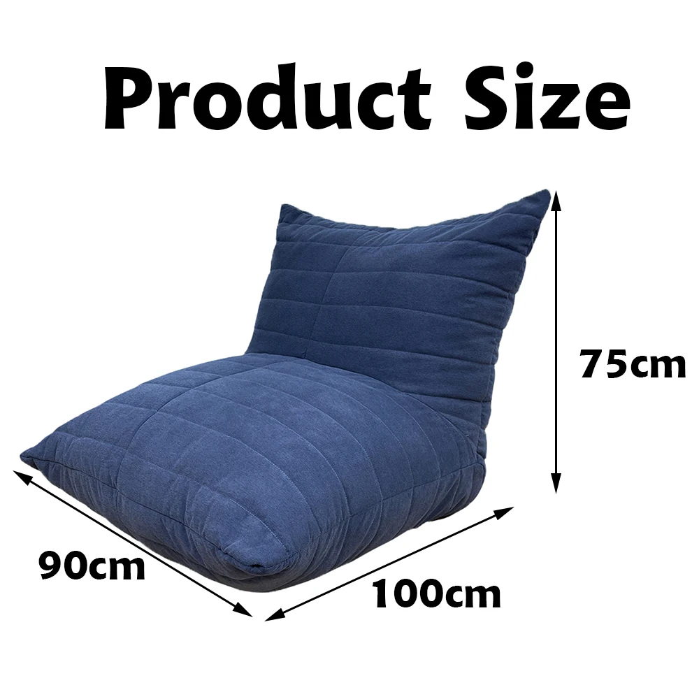 Indoor furniture modern design bean bag chair soft comfortable lazy sofa high quality customizable adult sofa lounge