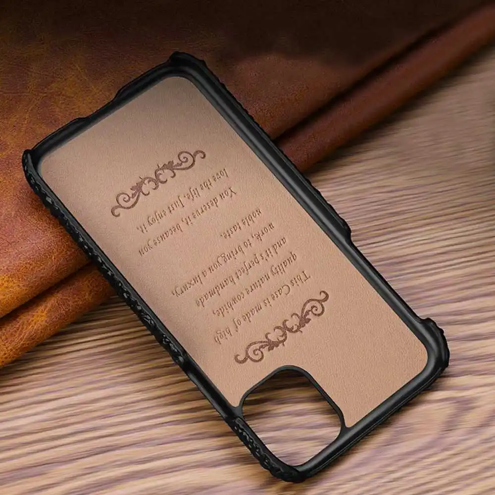 Genuine Leather Cases For Iphone 14 13 12 11 Pro Xs Max Mini Case Cool Protection Coque For Iphone X Xs Case Hard Phone Shell