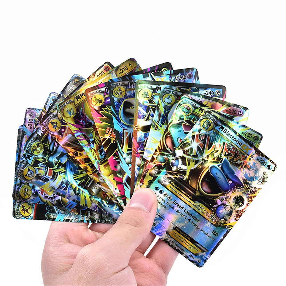 50-300Pcs Pokemon 300 V MAX 300 GX Children Battle English French Spanish  Version Game Tag Team Shining Vmax Pokemon Cards ready stockbo8387211