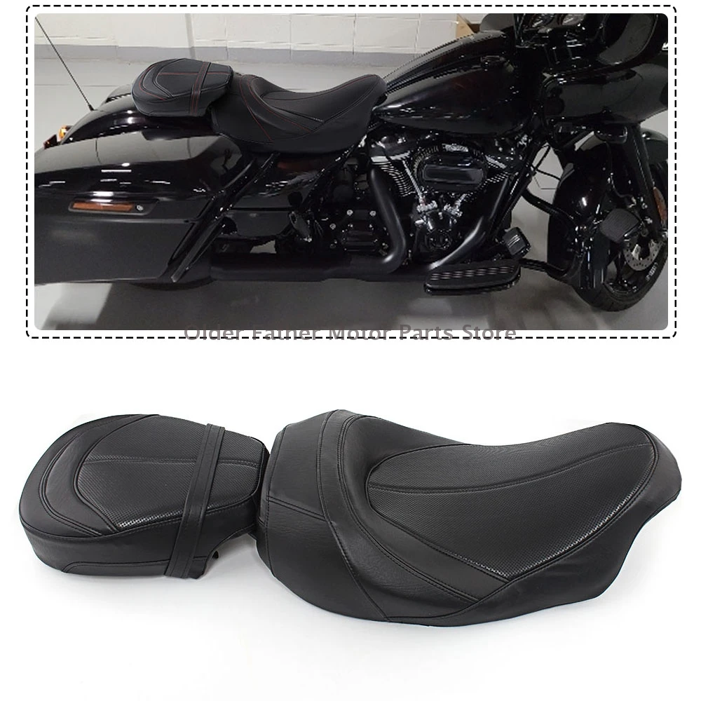 Motorcycle Accessory Driver Passenger Pillion Seat For Harley Touring