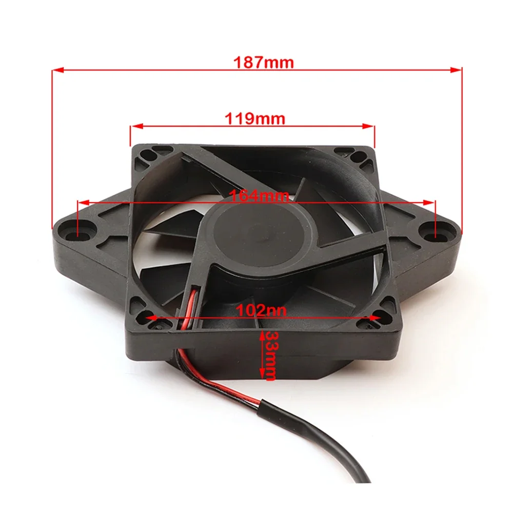 12V Electric ATV Radiator Cooling Fan Radiator Cooling Fans for CRF YZF KXF RMZ KLX DRZ Quad ATV Go Kart Buggy Motocross