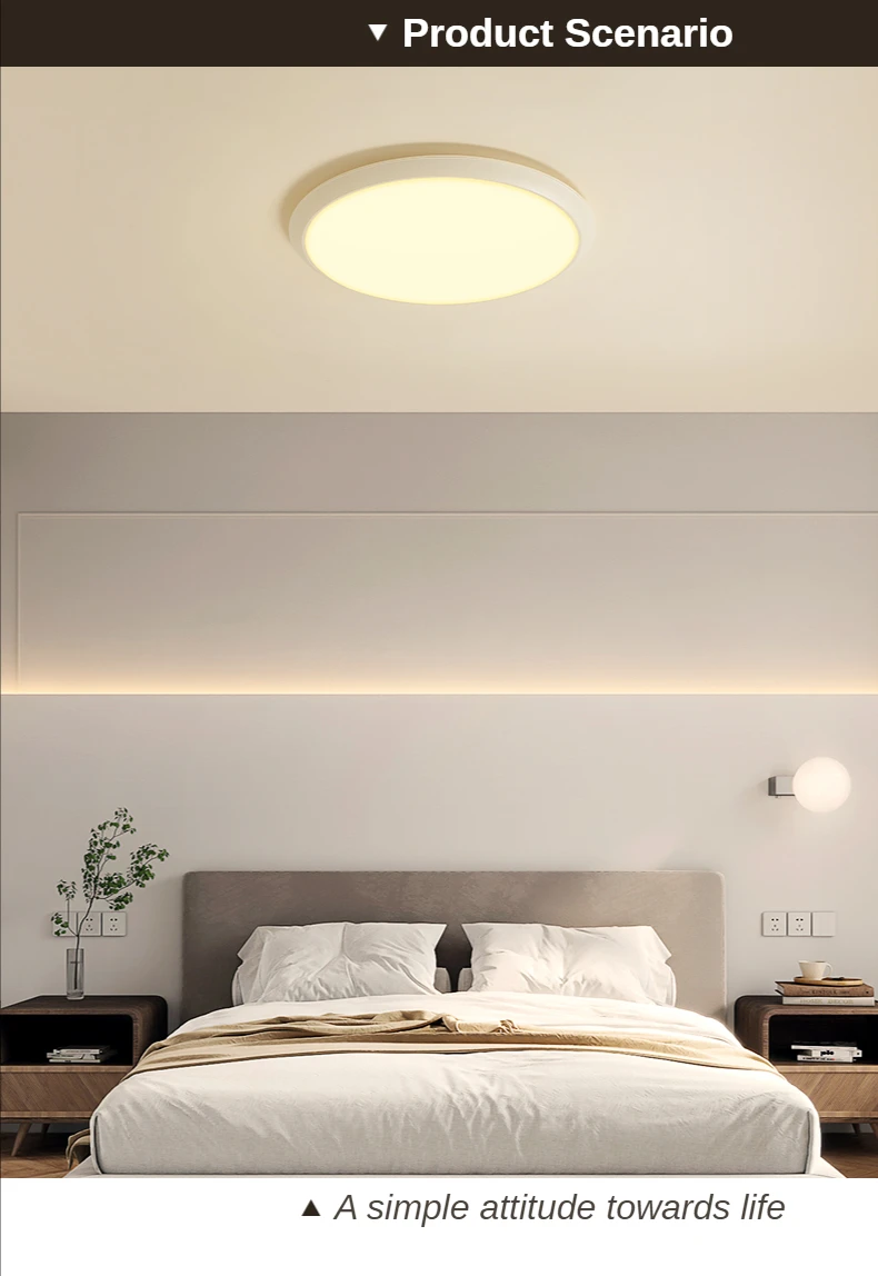 led ceiling lights Modern minimalist white ultra-thin round led Ceiling light home For Bedroom Living Room Study Creative Nordic Led Ceiling Lights led kitchen ceiling lights