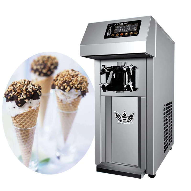 

Automatic commercial soft ice cream machine high quality mini single head soft ice cream machine vertical