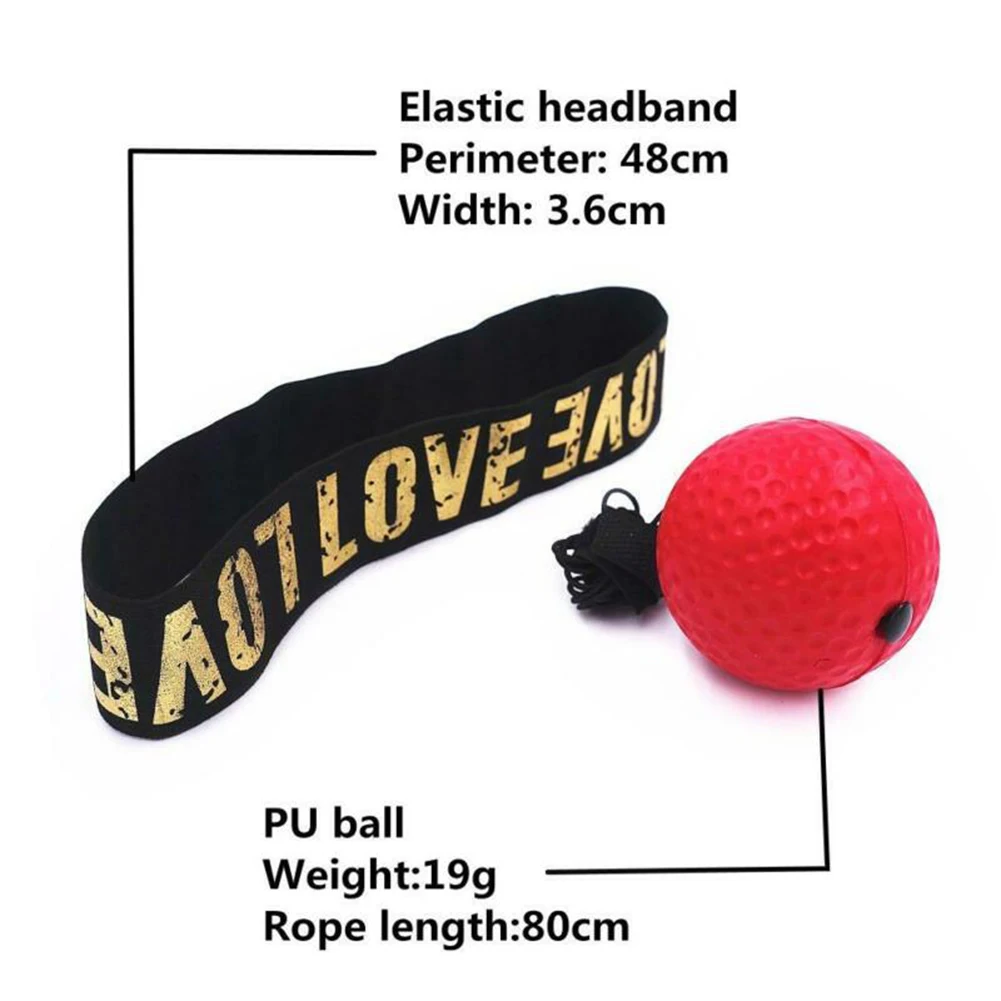 Description Picture 6 of itemBoxing Speed Ball Head-mounted PU Punch Ball MMA Sanda Training Hand Eye Reaction Gym Sandbag Muay Thai Boxeo Fitness Equipment