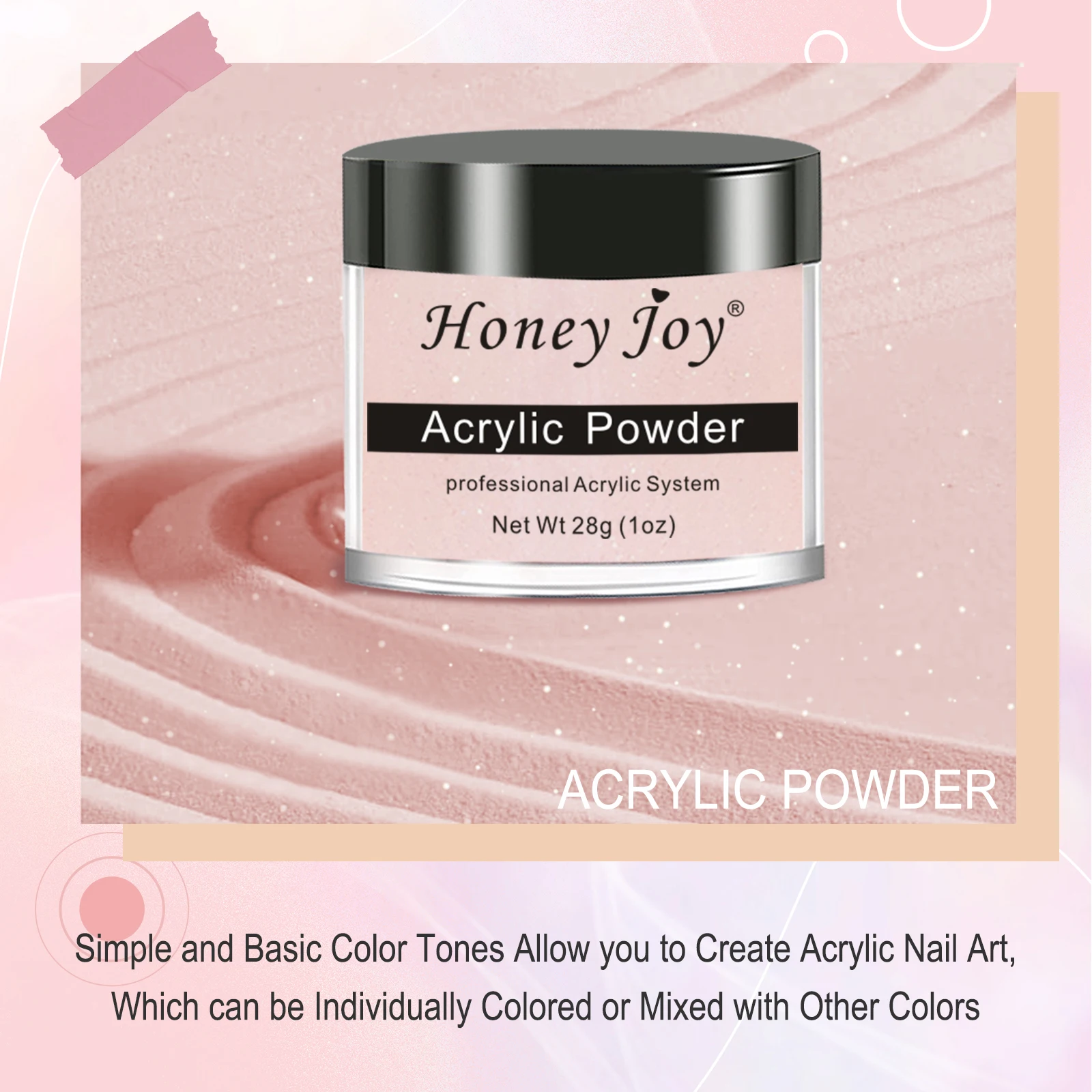 28g/Box Acrylic Powder Professional White Clear Red Nude Acrylic Nail French Manicure Powder for Acrylic Nail Extension 3