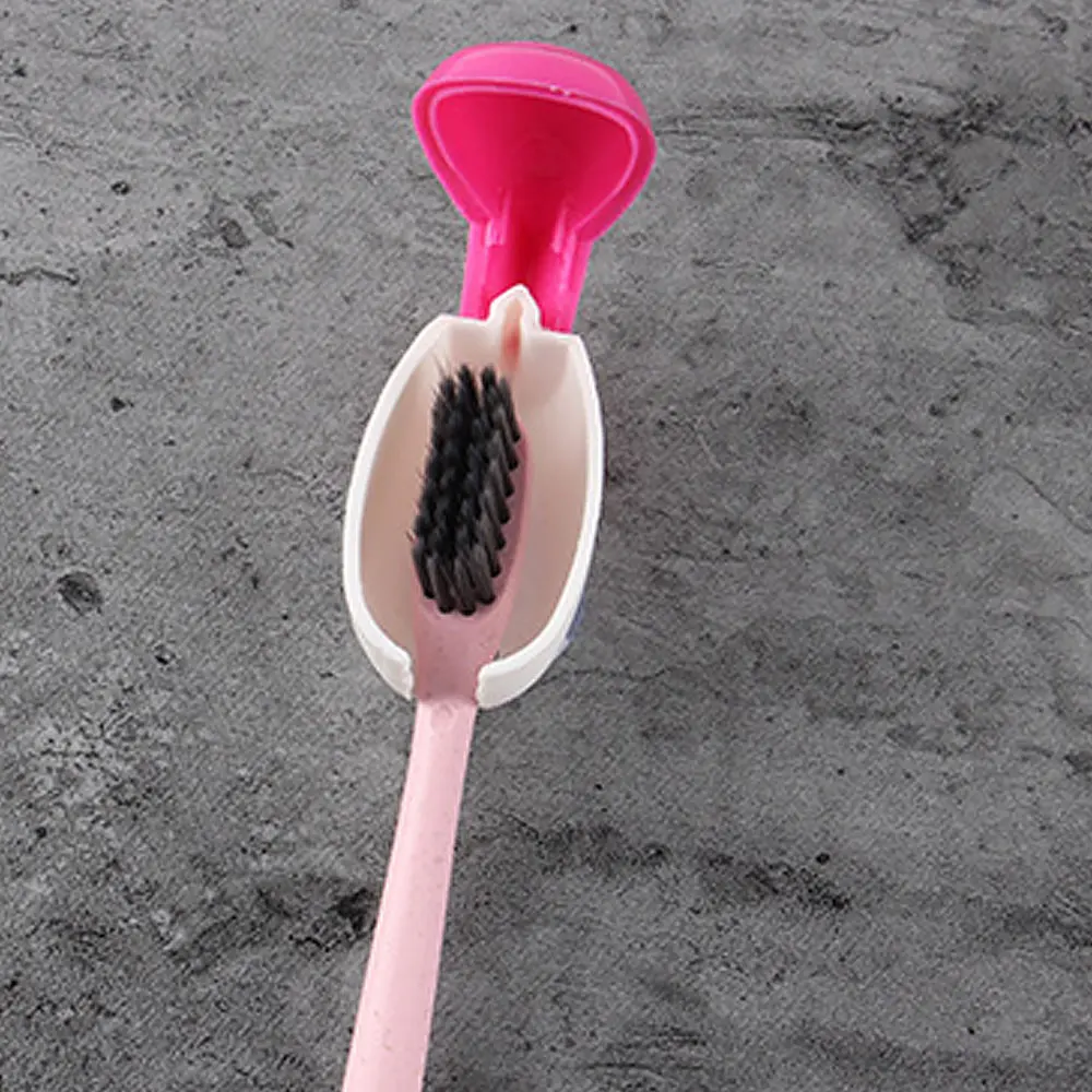 5 Pieces Toothbrush Cover Rack Holder Gripping Smile Face Suction Stand Mount Wall toothbrush holder,toothbrush covers