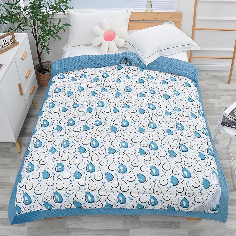 Bean Blanket Baby Autumn and Winter Thick Newborn Baby Blanket for Boys and Girls Baby Blanket Bubble Velvet All Year Round