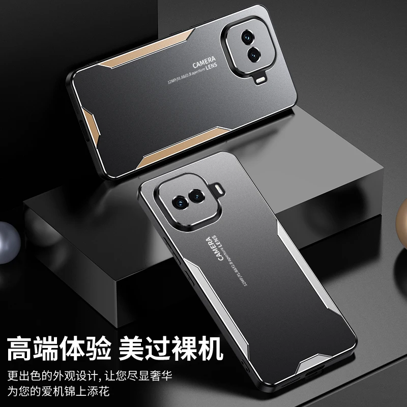 Luxury Metal Matte Camera Protection Hard Acrylic Case - Anti-fall Cover