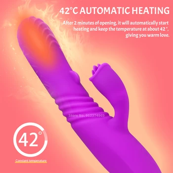 Sex Toys for Women Thrusting Dildo Vibrator Female Vagina Masturbators Clitoral Blowjob Stimulator Aldult Couples Sexy Machine 4