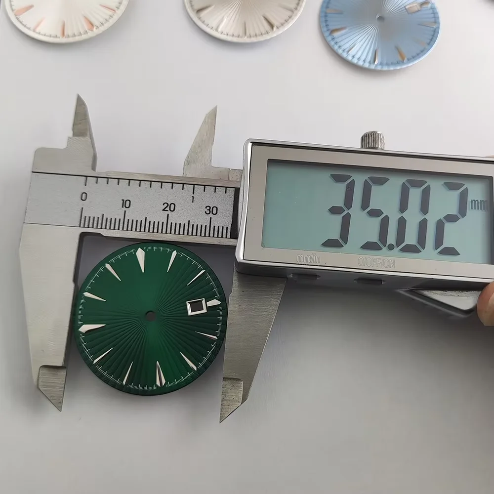 NH35 dial Watch 35mm dial cocktail Customizable suitable for men's watch NH35 movement Watch accessories watch dial accessories,watch face accessories