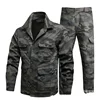 (jacket+pants) Men's Work Clothes Pure Cotton Labor Protection Wear Resistant Electric Welding Auto Repair Flame Retardant Set 2