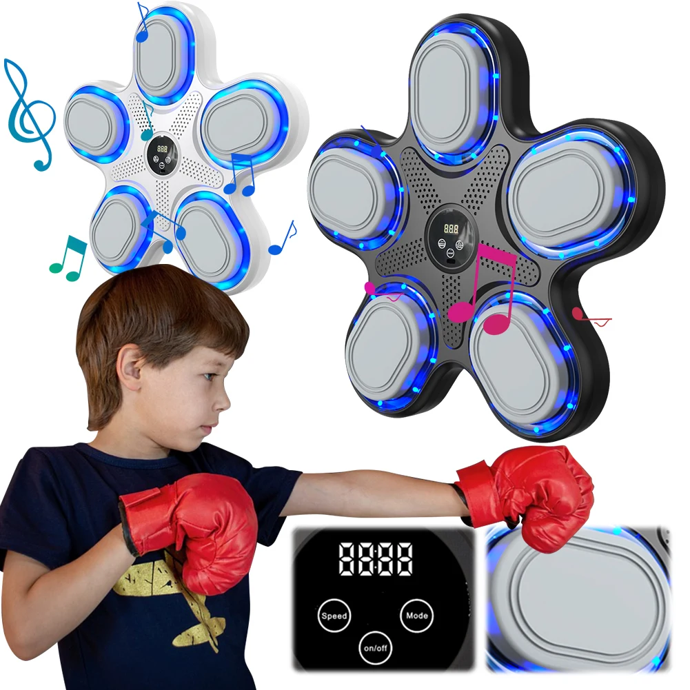 Bluetooth Music Boxing Trainer for Adults and Kids - Rhythm and Decompression Wall Unit