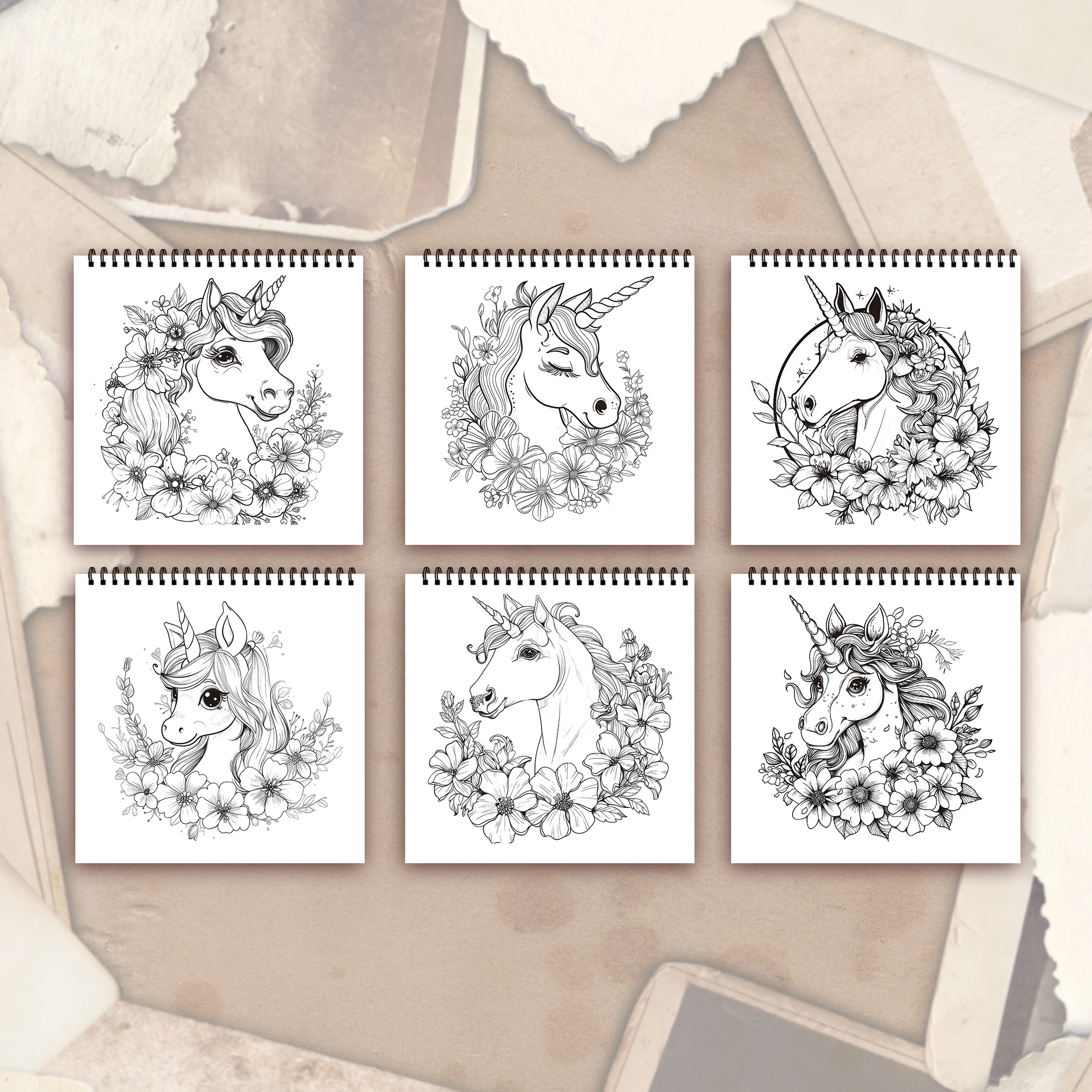 Stress Reduction Colouring Book 30 Sheets, 8.3x 8.3 inch 100gsm Thick Paper, Spiral Bound, Halloween and many other holiday gift 5