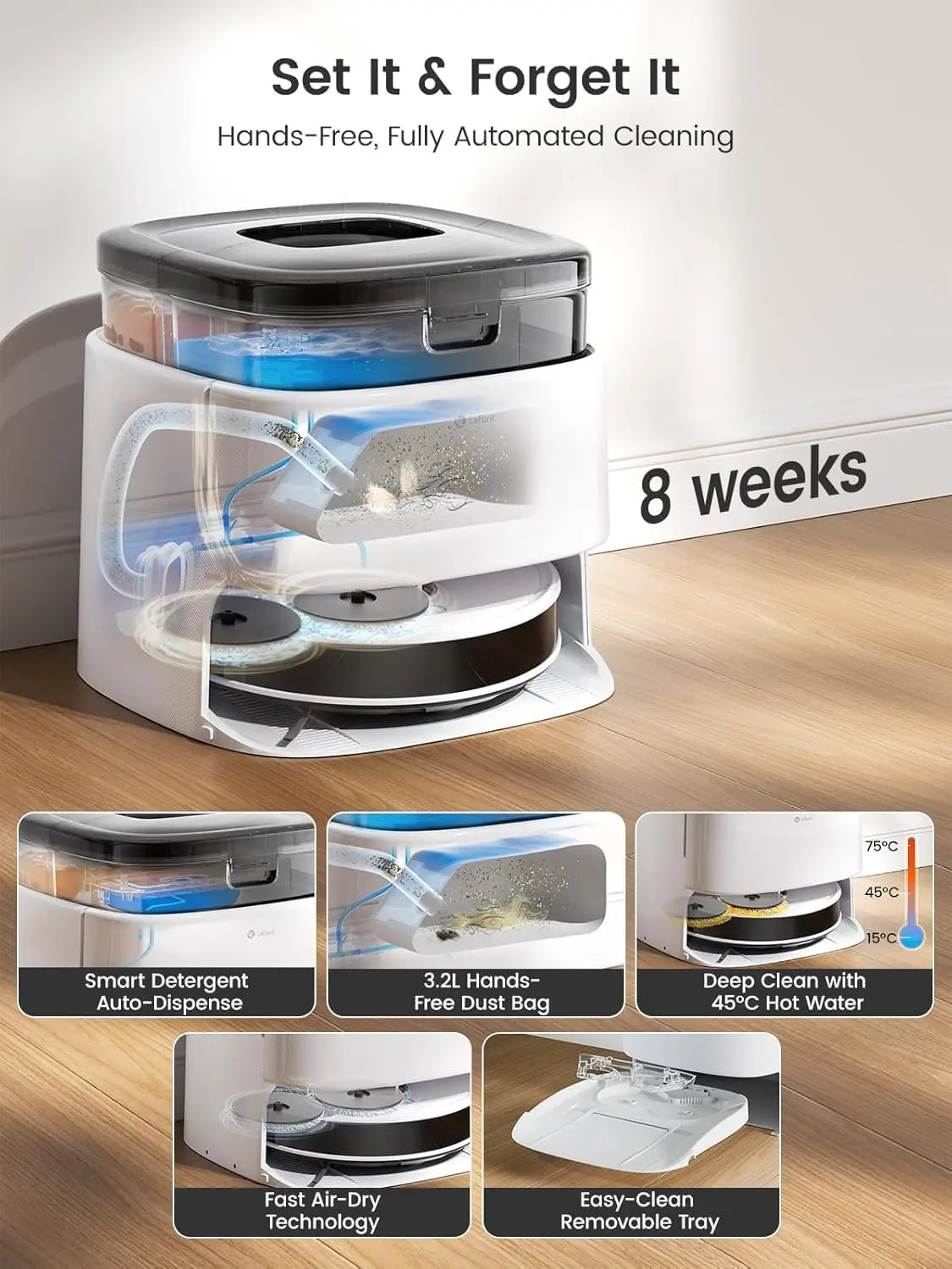 Robot Vacuum and Mop, 12000Pa Suction 3