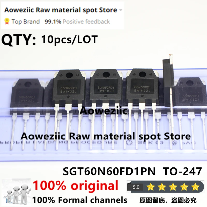 Aowaziic 2022 + 100% nuovo tubo originale muslimex 60 n60fd1 TO-247 IGBT per saldatrice 60A 600V