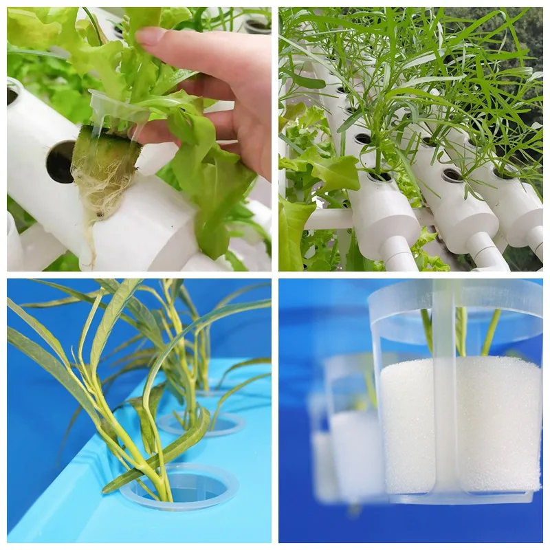 Hydroponic Basket Garden Vegetable Soilless Grow Net Pot Greenhouse Plant Clone Grow Pots Net Nursery Cup 50Pcs/Lot nursery pots
