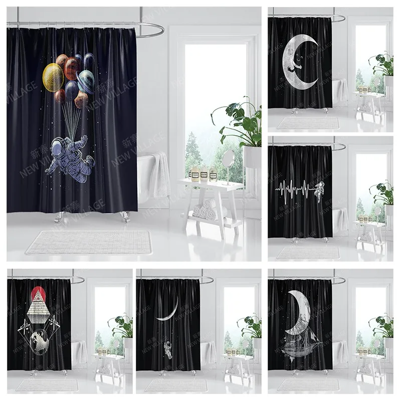 

Waterproof fabric shower curtains Bathroom curtain accessories Bath curtain for shower 180x200cm 240*200 anime boho decoration