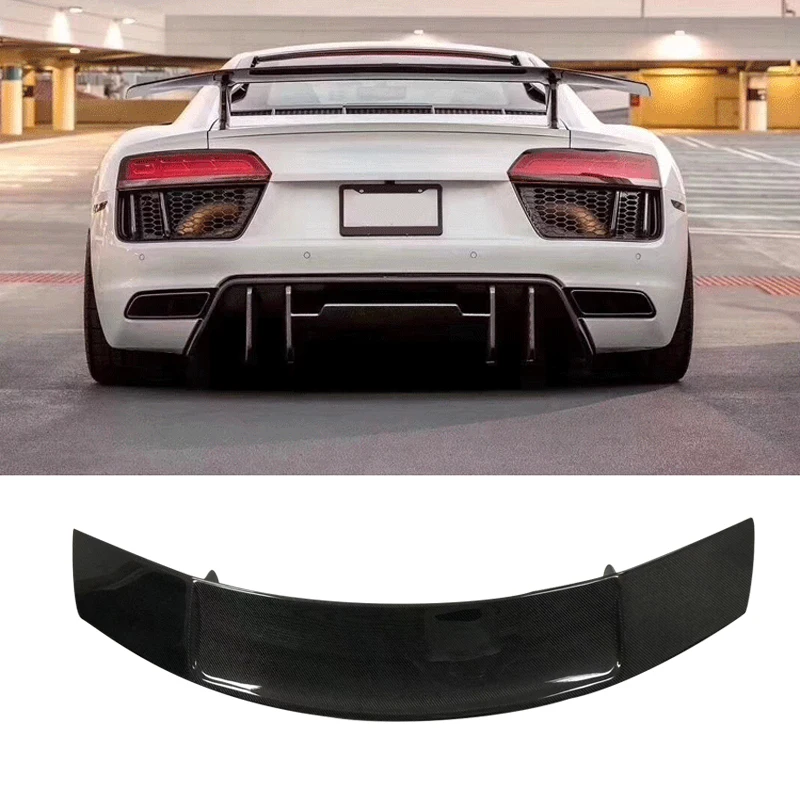 R8 Gt Tipo Vera Fibra Di Carbonio Posteriore Tronco Ala Spoiler Super Sport Car Body Kit Per Audi R8 V8 V10 Tuning 2017-2020 Modifica