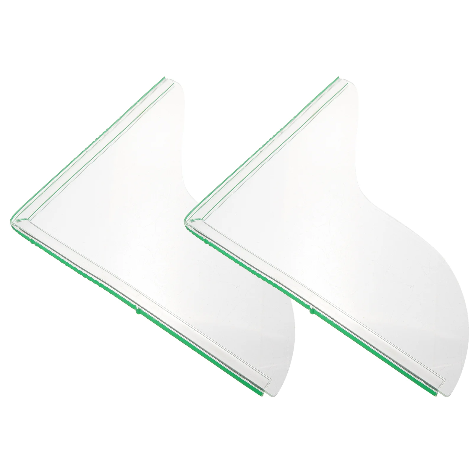 

2 Pcs Bath Shower Splash Guard Sink Set for Bathtub Threshold Water Dam Barrier Bathroom Floor