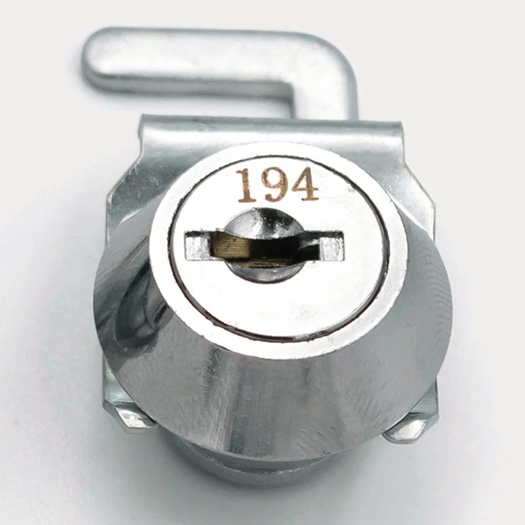 Rust-Resistant Mini Cam Lock with 2pcs Keys Silver Decorative Metal Cabinet Airbox Lock Mini Cam Lock With Quick Clip