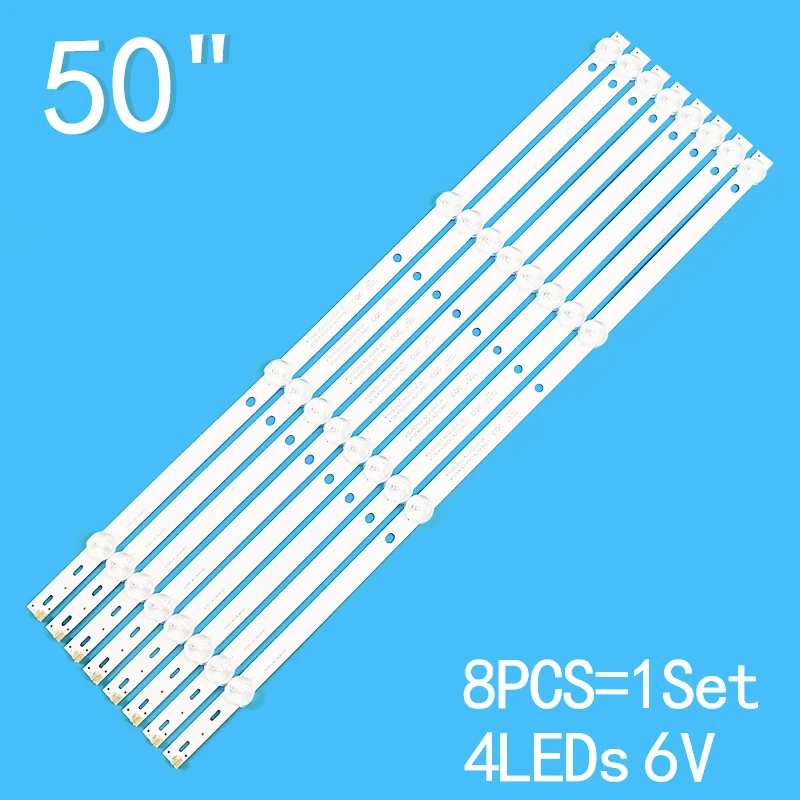 LED light strip For 50PFS4012 50PFS4012/12 4708-K50WDC-A2113N01 K500WDK3 K500WDC2 SVK500AL1_WICOP_4LED 3V  50PFH4082/T3