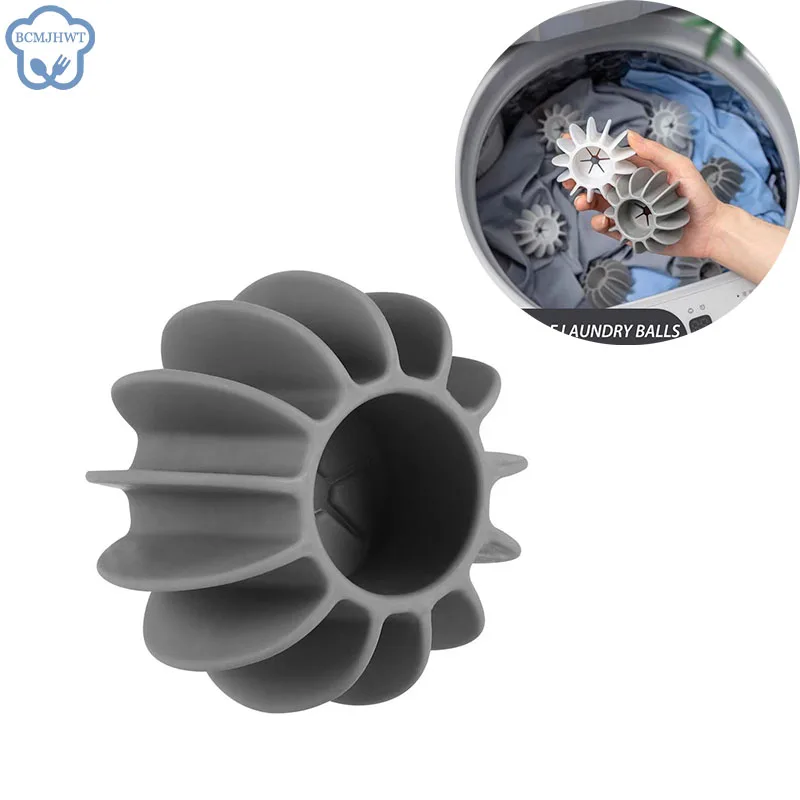 Laundry Ball Reusable Silicone Magic Clothes Hair Cleaning Tool Pet Hair Remover Washing Machine Cat Catcher