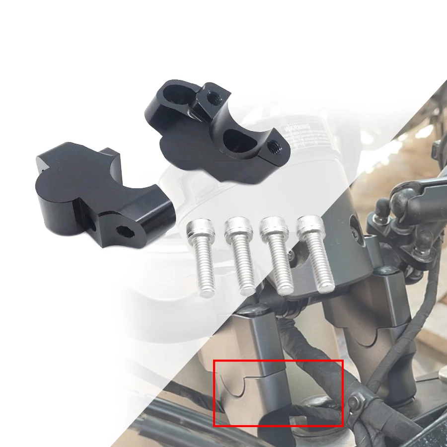 Motorcycle Handle Bar Clamp Extend Adapter For Honda Rebel 1100 CMX1100 CMX1100 DCT 2021 Handlebar Riser