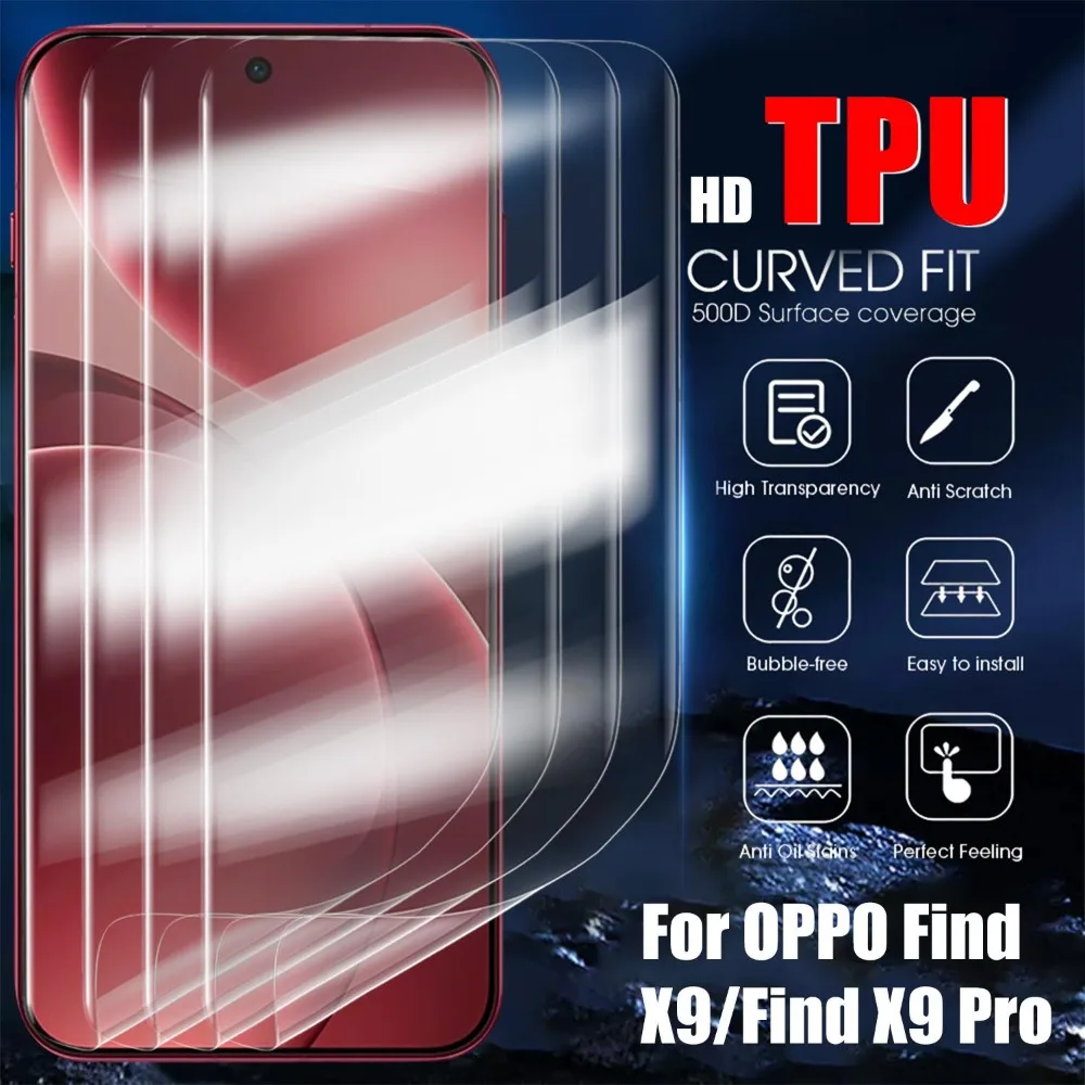 5-Pack Clear HD Anti-Scratch Full Cover Hydrogel Film Screen Protector