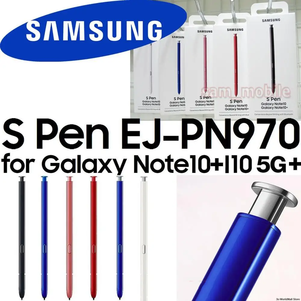 100% Оригинальный стилус для Samsung Galaxy Note 10 или plus + Встроенная сенсорная ручка S pen