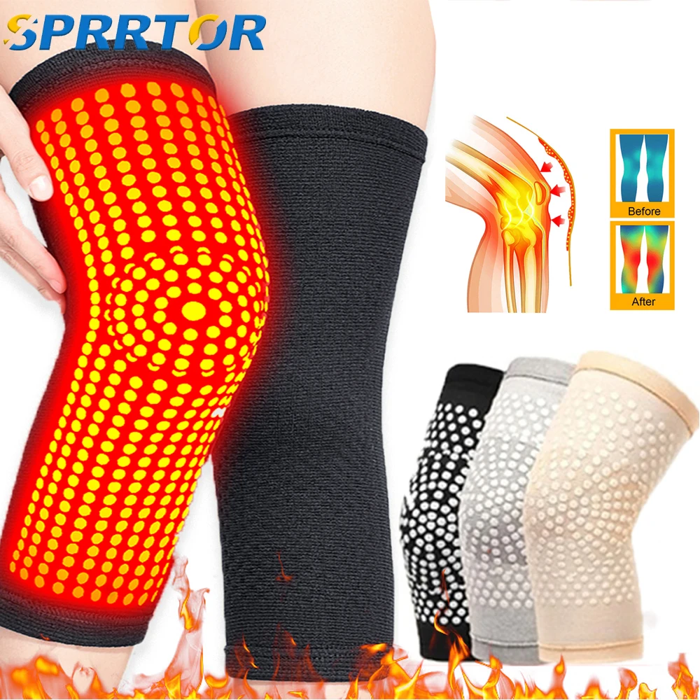 

2Pc Tourmaline Self Heating Support Knee Pads Knee Brace Warm for Arthritis Joint Pain Relief and Injury Recovery Knee Protector