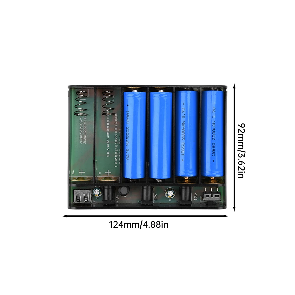 5V 9V 12V Output 6x 18650 Battery UPS Uninterrupted Power Supply DIY Power Bank Box for House Router Cellphone Tablet Modem uninterruptible power supply portable ups mini ups