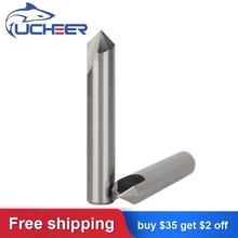 

UCHEER 1pc Chamfering Cutter for Aluminum Solid Carbide Tungsten Steel 60/90/120degree Circular Hole Fixed Point Milling Cutter