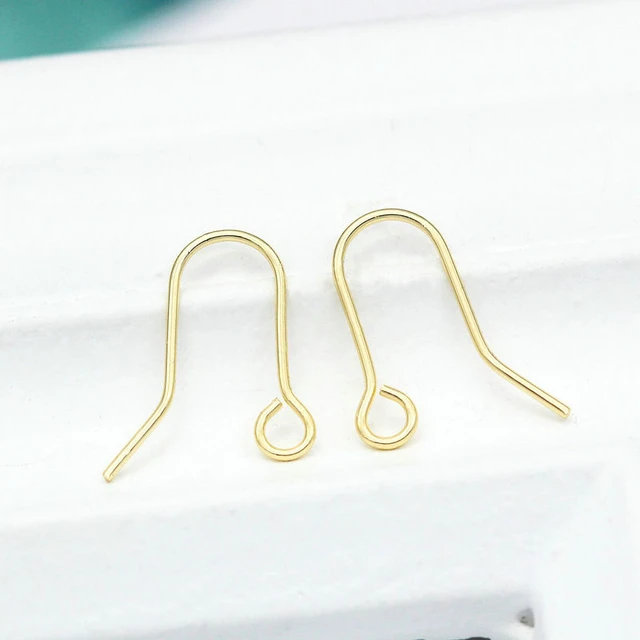 Earrings Hooks Jewelry Making  Gold Jewelry Supplies Wholesale - 50pcs  Making - Aliexpress