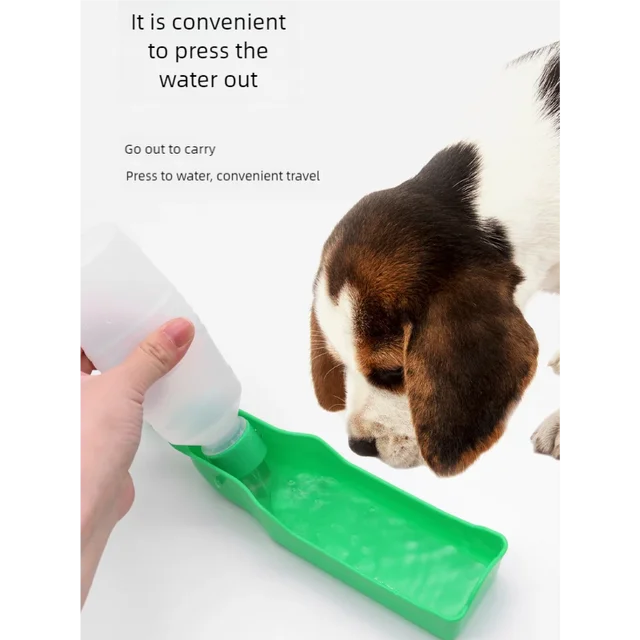 Foldable Portable Pet Water Bottle for Dogs Cats Outdoor Travel Drink Cup Plastic Leakproof Travel Water Bottle for Walk Hiking 2