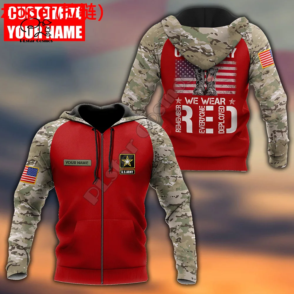 PLstar Cosmos USA Army Marine Military Camo Suits Veteran NewFashion Tracksuit 3DPrint Men/Women Streetwear Pullover Hoodies X10
