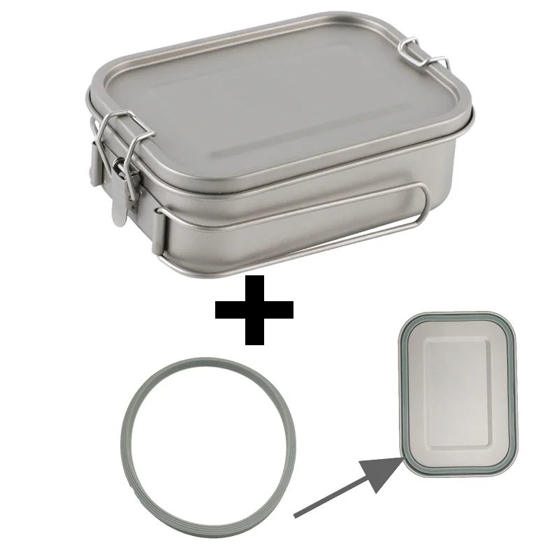 Bento Box Pieghevole In Silicone Da 1000 Ml | Contenitore Portatile Con Posate 2 In 1 | Per Ufficio, Picnic, Viaggi