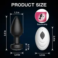 10-Modi Analplug-Vibrator, vibrierender Buttplug, Fernbedienung, Analplug für Prostata-Massage, Sexspielzeug für Erwachsene für Männer und Frauen 4