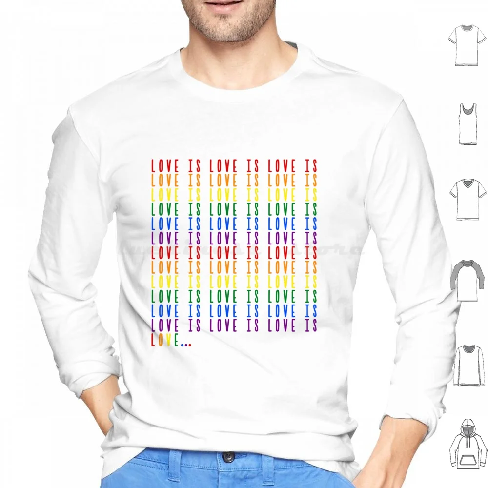 

Love Is Love Hoodies Long Sleeve Love Is Love Pride Pride Month And Pride Happy Pride Month Queer Love Colors