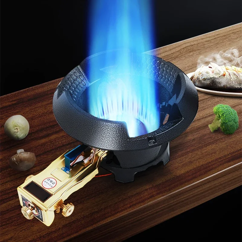 Energy-saving Kitchen Gas Stove Cooktop Hob Commercial Fierce Fire Gas Stove Single Gas Stove Liquefied Gas 2