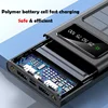 Xiaomi 200000mAh Solar Power Bank Ultra Capacity USB 4 in1 Super Fast Charging USB TypeC LED Light Outdoor Power Bank For iPhone 5