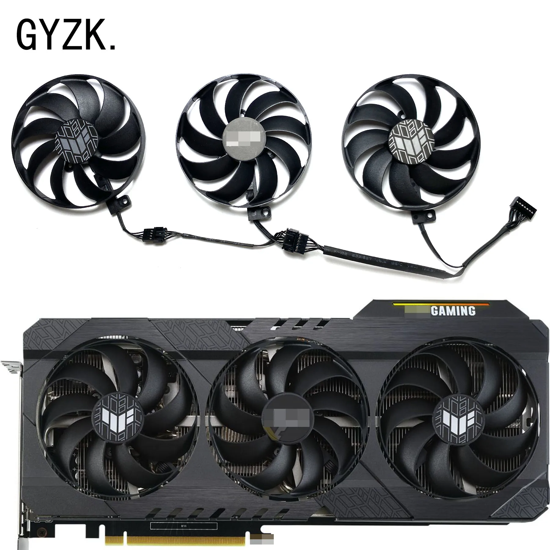 Nuovo Per Asus Geforce Rtx3060 3060Ti 3070 3070Ti 3080 3080Ti 3090 Lhr Tuf Oc Ventola Di Ricambio Per Scheda Grafica Cf9010U12S