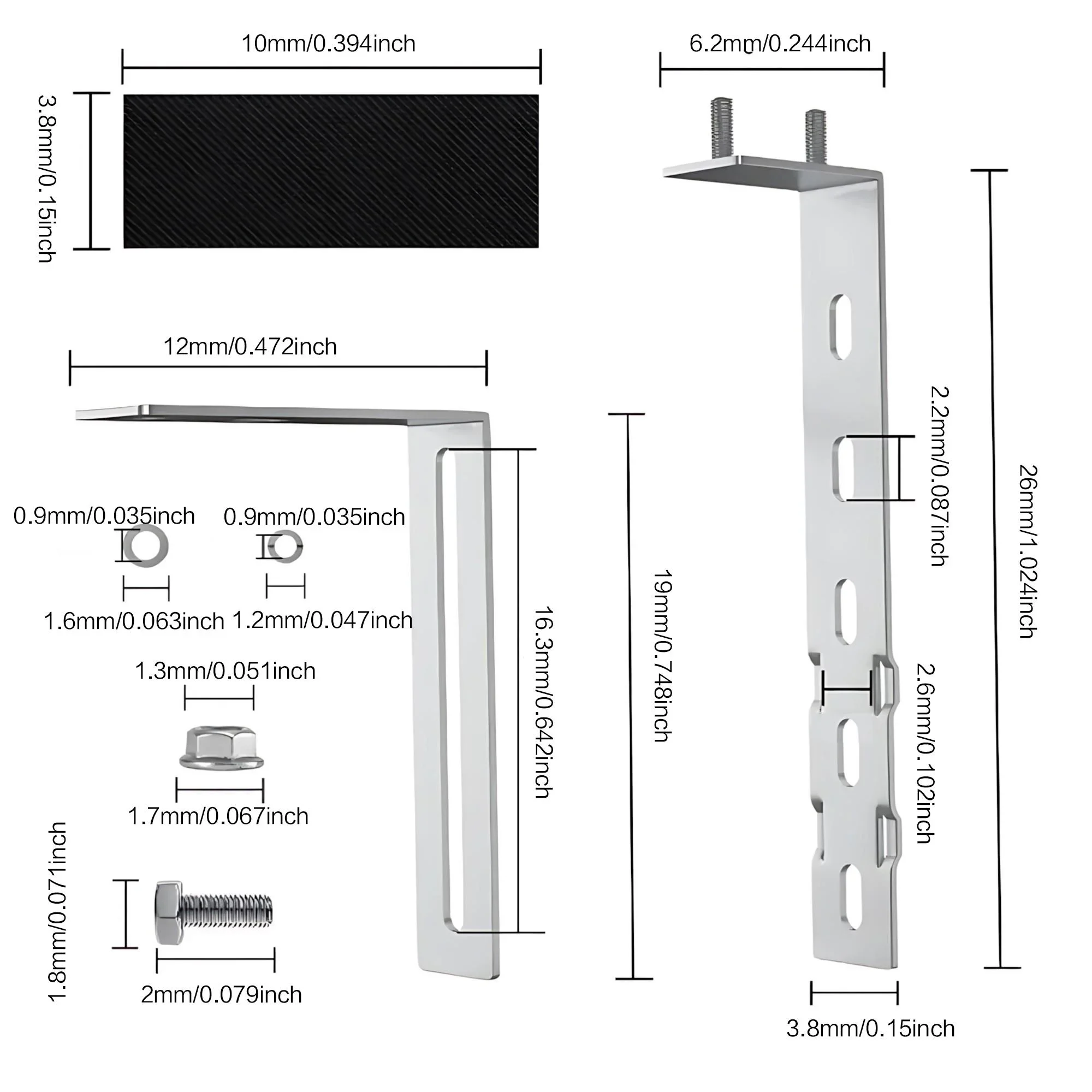 Wall Mounting Balcony Solar Panel Mount Bracket View 1