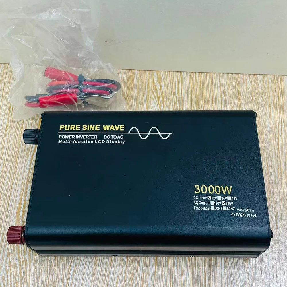 순수 정현파 인버터 4000W 5000W 6000W 차량용 인버터 DC 12V 24V 48V AC 220V 전압 변환기