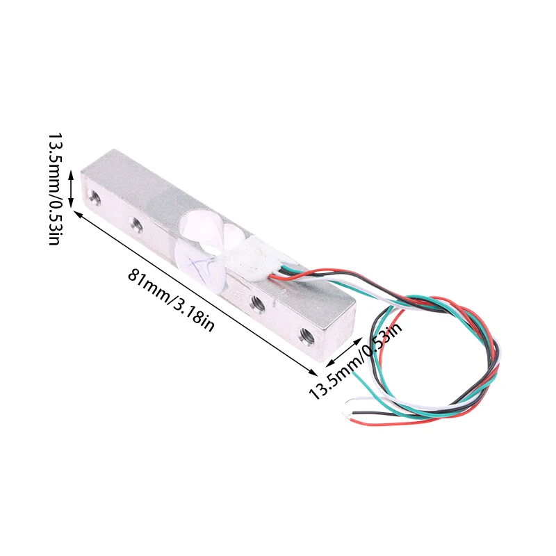 Load Cell 1KG 5KG 10KG 20KG HX711 AD Module Weight Sensor Electronic Scale Aluminum Alloy Weighing Pressure Sensor